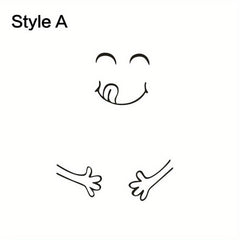 Creative Fridge Happy Face Wall Stickers Art