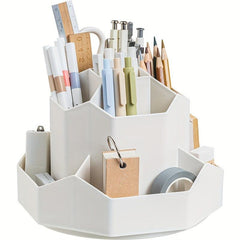 Rotating Pen Holder 360 Degrees Large Capacity Storage Box