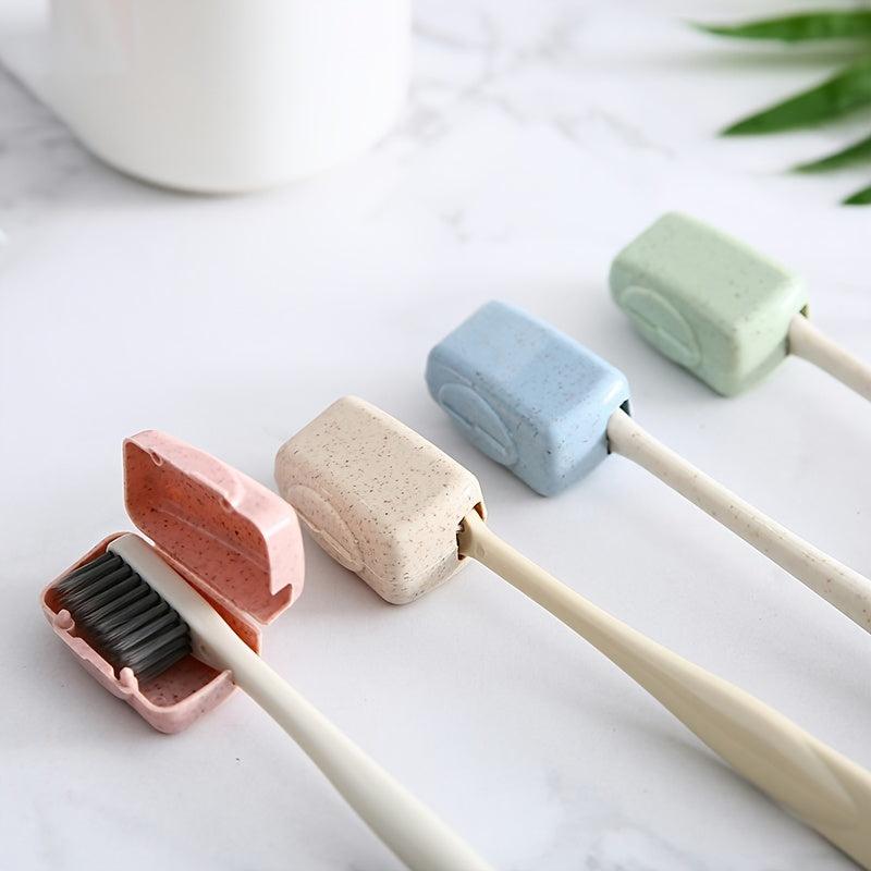 4pcs Toothbrush Head Cover Travel Portable Toothbrush Case Toothbrush Protector