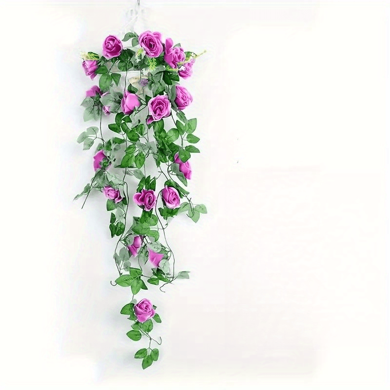 Artificial Rose Vine Hanging Plants for Home Garden and Weddings