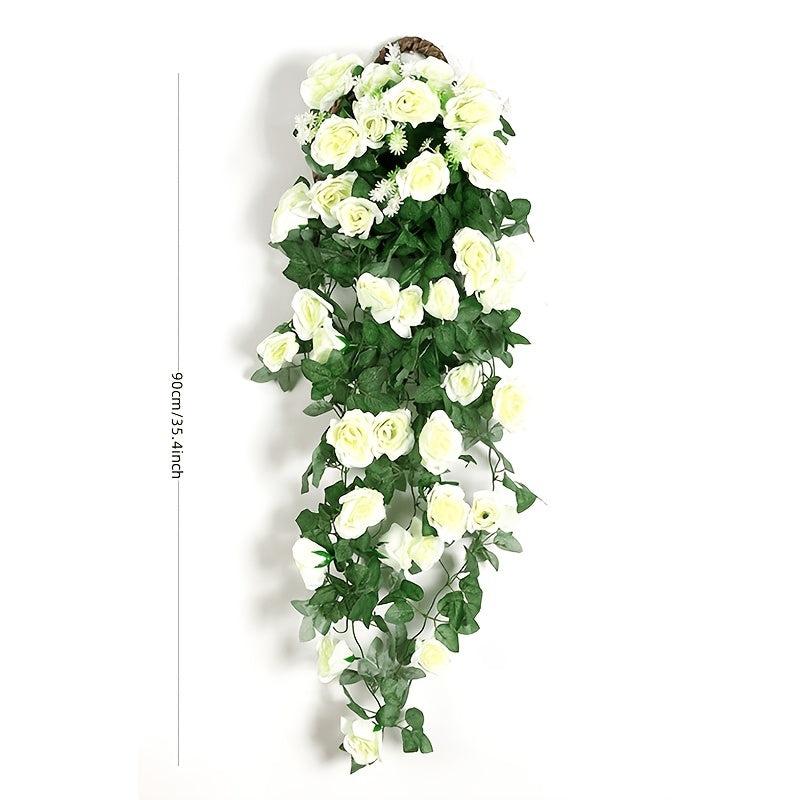 Artificial Rose Vine Hanging Plants for Home Garden and Weddings