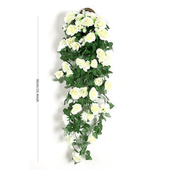Artificial Rose Vine Hanging Plants for Home Garden and Weddings