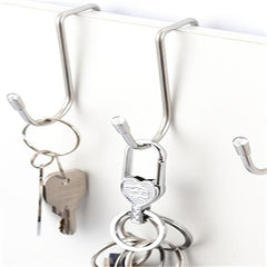 Stainless Steel S Hook Double Head Cabinet Door Hanging Hook