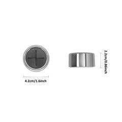 2pcs Self Adhesive Push Towel Hooks for Bathroom - No Drilling Required