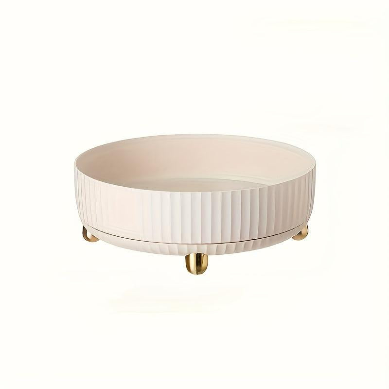 1pc Rotating Storage Rack Seasoning Supplies Storage Tray