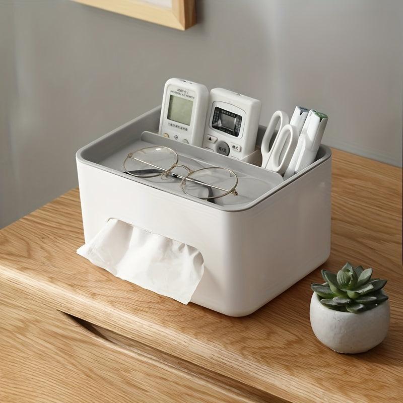 Desktop Storage Box Tissue Drawer Remote Control Organizer