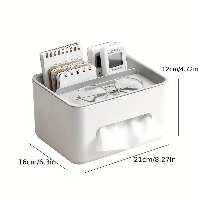 Desktop Storage Box Tissue Drawer Remote Control Organizer
