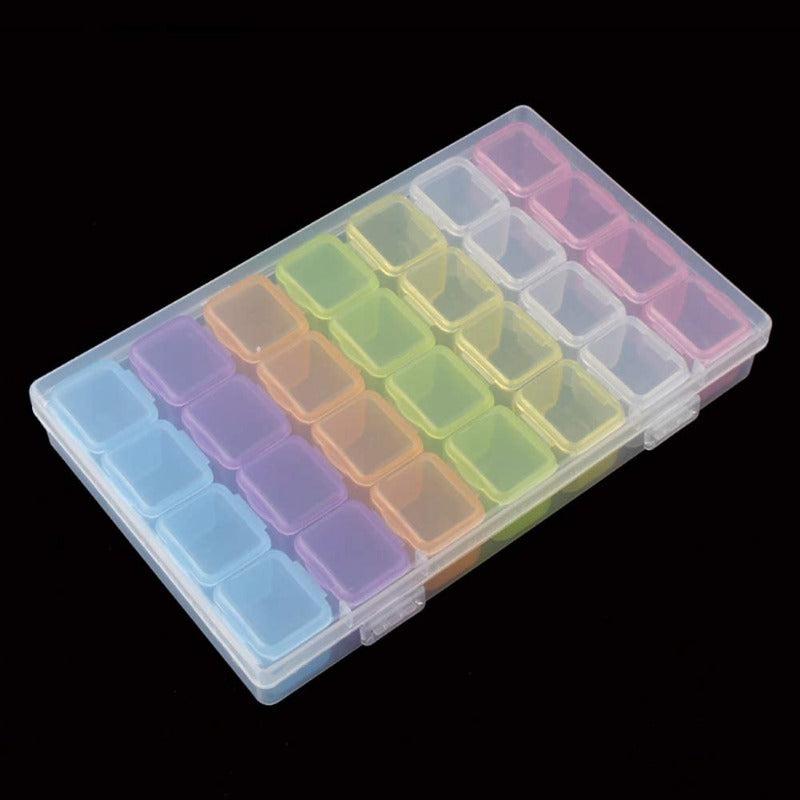 28 Grids Bead Storage Box Jewelry Organizer
