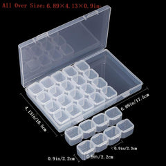 28 Grids Bead Storage Box Jewelry Organizer
