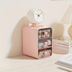 Desktop Storage Box for Stationery Scrapbook Cosmetics Back to School Dorm Use