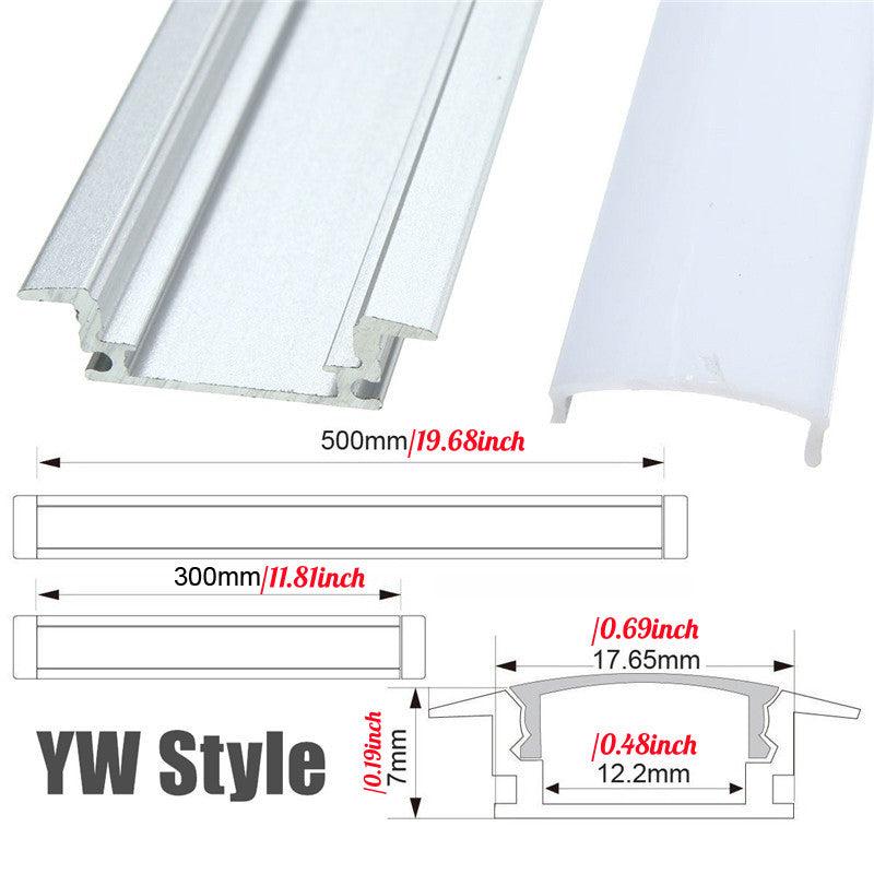 10pcs Aluminum LED Strip Light Holder Clips: U V YW Style