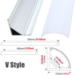 10pcs Aluminum LED Strip Light Holder Clips: U V YW Style