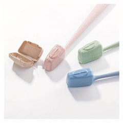 4pcs Mini Toothbrush Head Cover Set for Travel & Home Bathroom Organizer