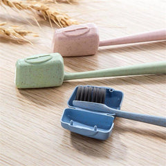 4pcs Mini Toothbrush Head Cover Set for Travel & Home Bathroom Organizer