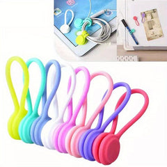 8pcs Magnetic Cable Clips - Cord Manager Earphone Wrap