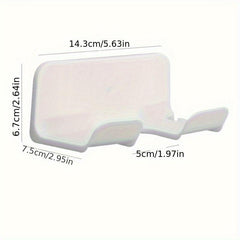 Hair Dryer Holder Wall Mounted Bathroom Storage Rack Self Adhesive
