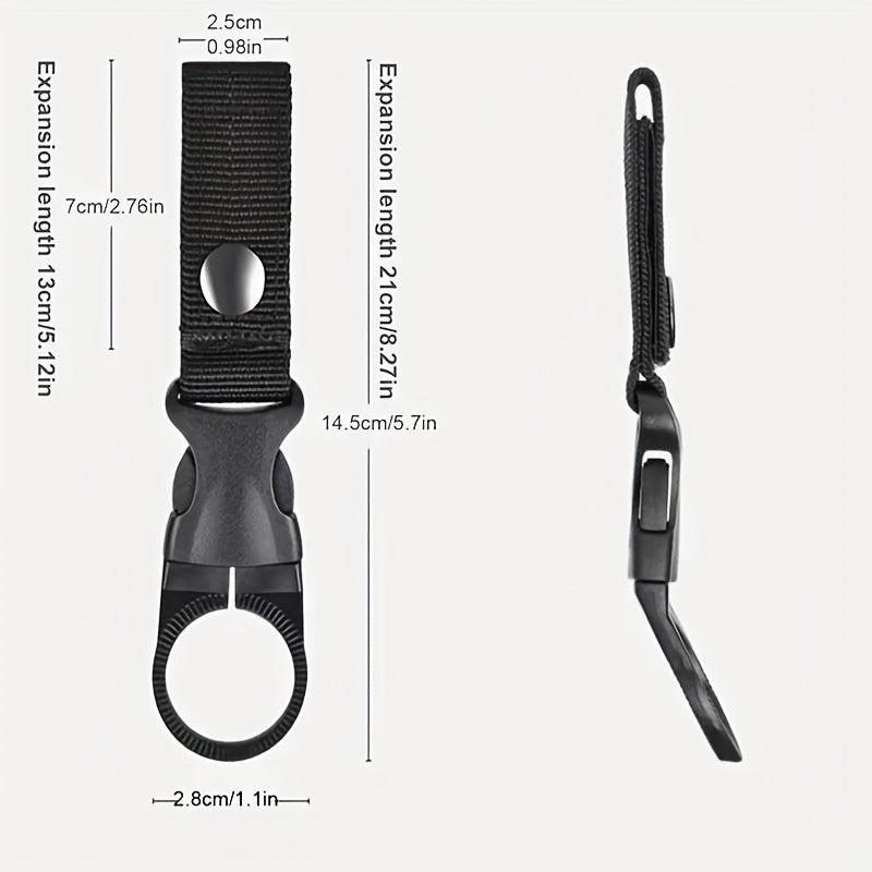 Outdoor Nylon Bottle Hook Carabiner Portable Water Bottle Hanger Clip