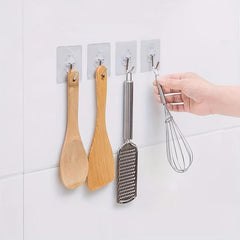 Self Adhesive Single Hook Wall Hanging Storage Hook - 5/10/15/20pcs