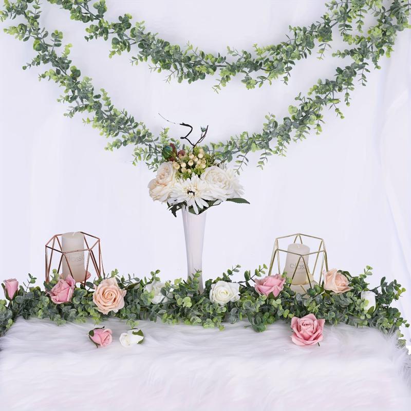 2pcs Fake Rattan 70'' UV Protection Eucalyptus Rattan Wedding Decor