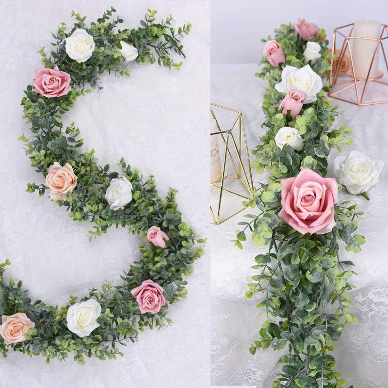 2pcs Fake Rattan 70'' UV Protection Eucalyptus Rattan Wedding Decor