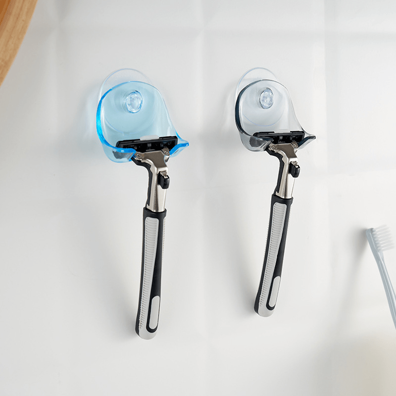 Suction Cup Wall Mounted Hook Plastic Hanging Rack