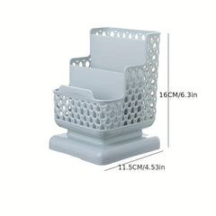 Stylish Desktop Cosmetic Storage Box with Phone Holder