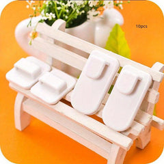 10 Pairs Multifunctional Adhesive Hooks Remote Control Storage