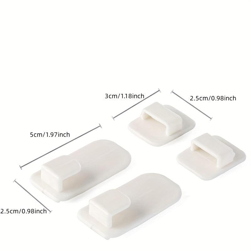 10 Pairs Multifunctional Adhesive Hooks Remote Control Storage
