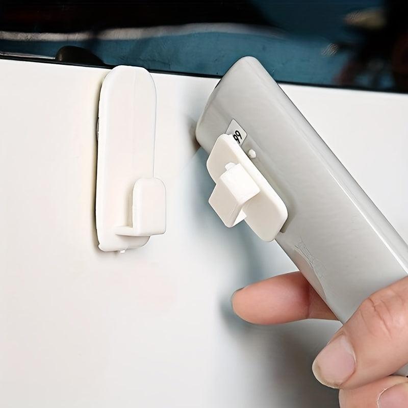10 Pairs Multifunctional Adhesive Hooks Remote Control Storage