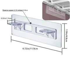 10pcs Self Adhesive Shelf Partition Holders No Punch Required