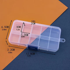 Plastic Jewelry Storage Box Earring Organizer Beads Container