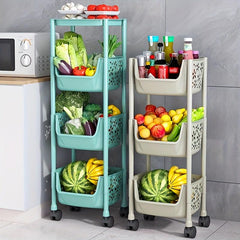 1pc Shelf Floor Storage Basket For Living Room Toy Storage Rack