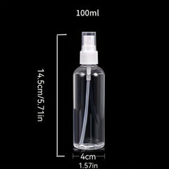 2pcs 100ML Small Spray Bottle Set Travel Portable Sub Packing Essential