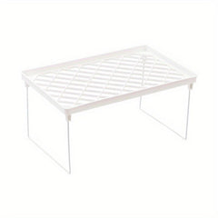 1pc Single Layer Bookshelf Countertop Storage Rack Foldable