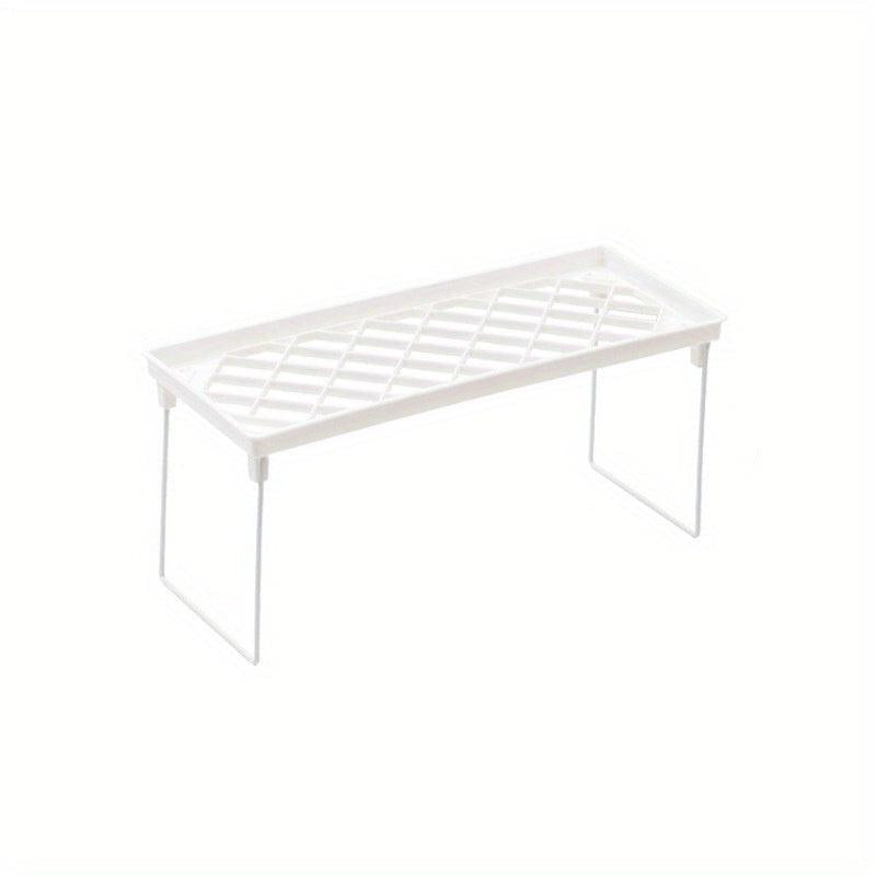 1pc Single Layer Bookshelf Countertop Storage Rack Foldable