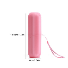 Portable Toothbrush Holder Travel Case Toothpaste Storage Container