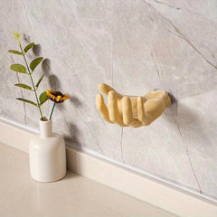 Handshaped Punch Wall Hook for Keys Hats Towels Self Adhesive Organizer