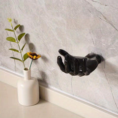 Handshaped Punch Wall Hook for Keys Hats Towels Self Adhesive Organizer