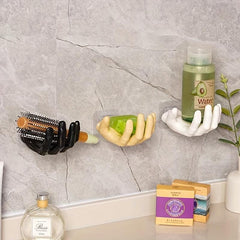 Handshaped Punch Wall Hook for Keys Hats Towels Self Adhesive Organizer