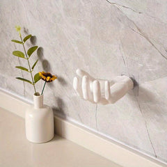 Handshaped Punch Wall Hook for Keys Hats Towels Self Adhesive Organizer