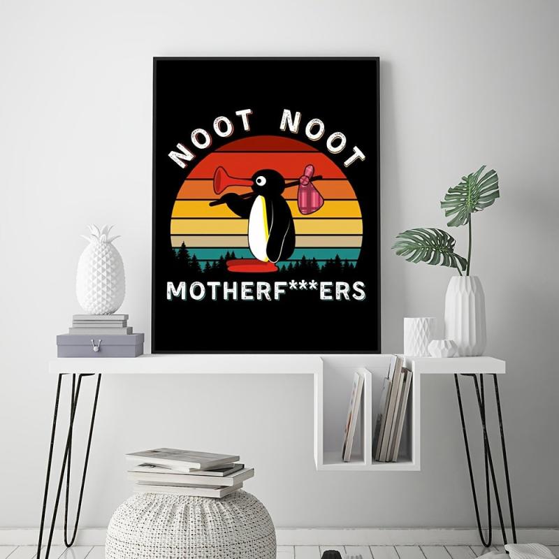 Cartoon Noot Noot Pingu Canvas Poster Wall Art Decor 29.97x39 No Frame