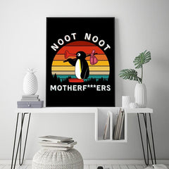 Cartoon Noot Noot Pingu Canvas Poster Wall Art Decor 29.97x39 No Frame