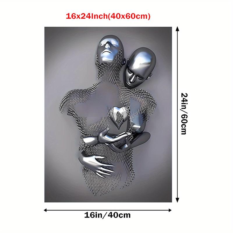 Abstract Metal Wall Decoration Painting for Mother's and Father's Gift