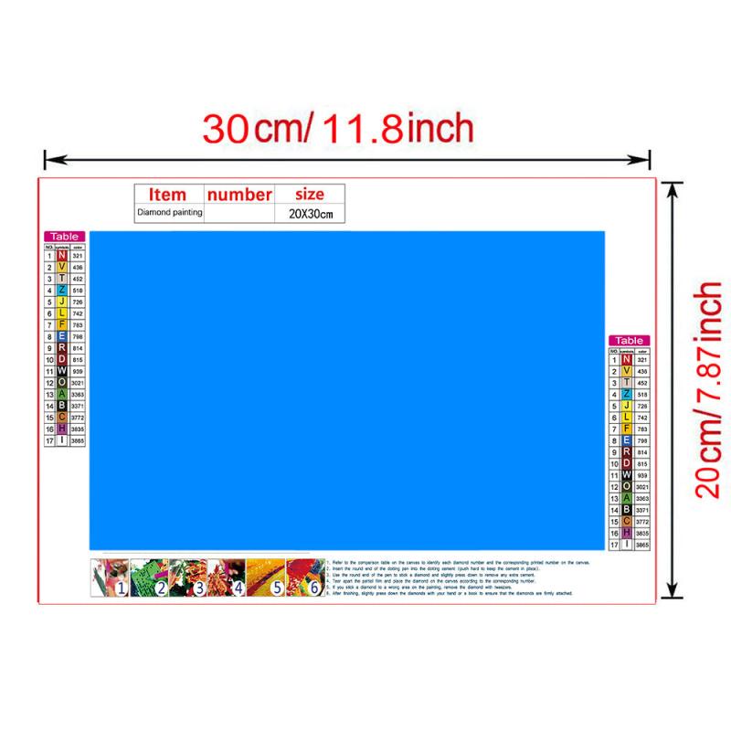 DIY Diamond Painting Kitchen - 7 9 11 8 Inches Frameless