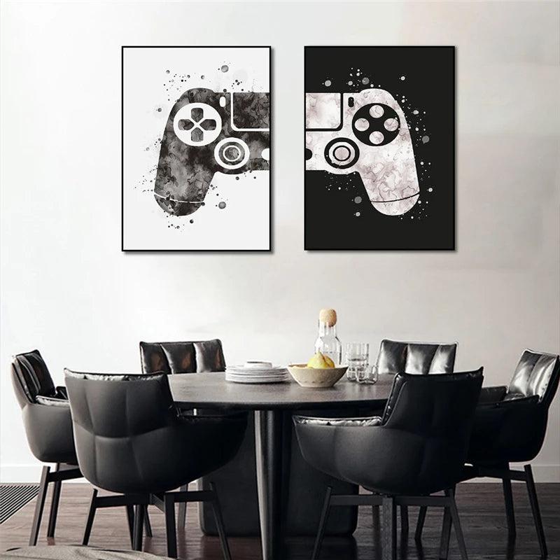 2pcs Decorative Game Room Canvas Wall Paintings Wall Posters
