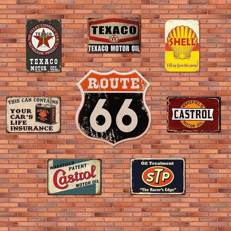 Metal Tin Sign Retro Garage Signs For Men Wall Decorations Old Car Shop Posters
