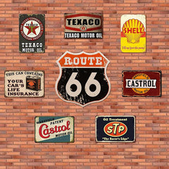 Metal Tin Sign Retro Garage Signs For Men Wall Decorations Old Car Shop Posters
