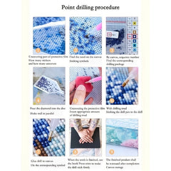 DIY Tiger Diamond Painting Set 5D Rhinestone Craft Wall Art 7.87x11.81in