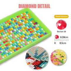 Cat Diamond Painting Kit for Adults 5D Round Full Drill