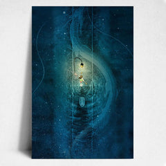 Canvas Poster Modern Art Chihiro Sky Anime Poster Japanese Anime Dragon and Girl